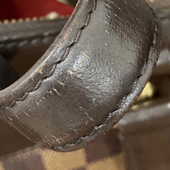 LOUIS VUITTON Verona PM Shoulder Bag Damie Ebene Leather Brown - Picture 8 of 14